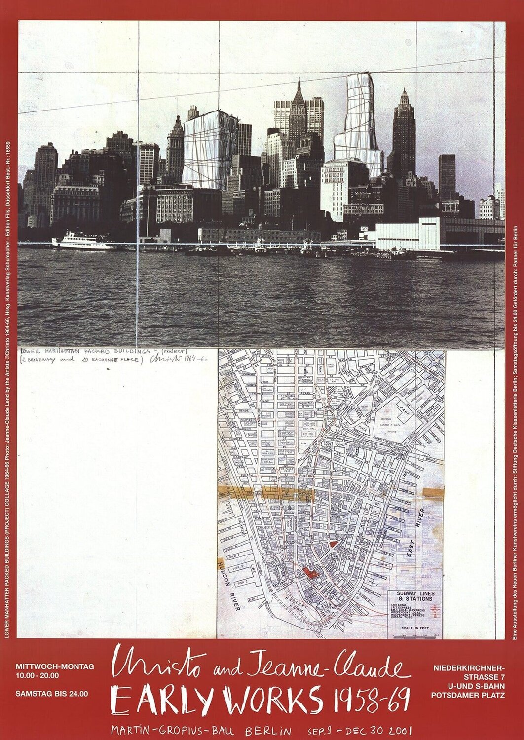 Lower Manhattan Packed Buildings (1964) Christo