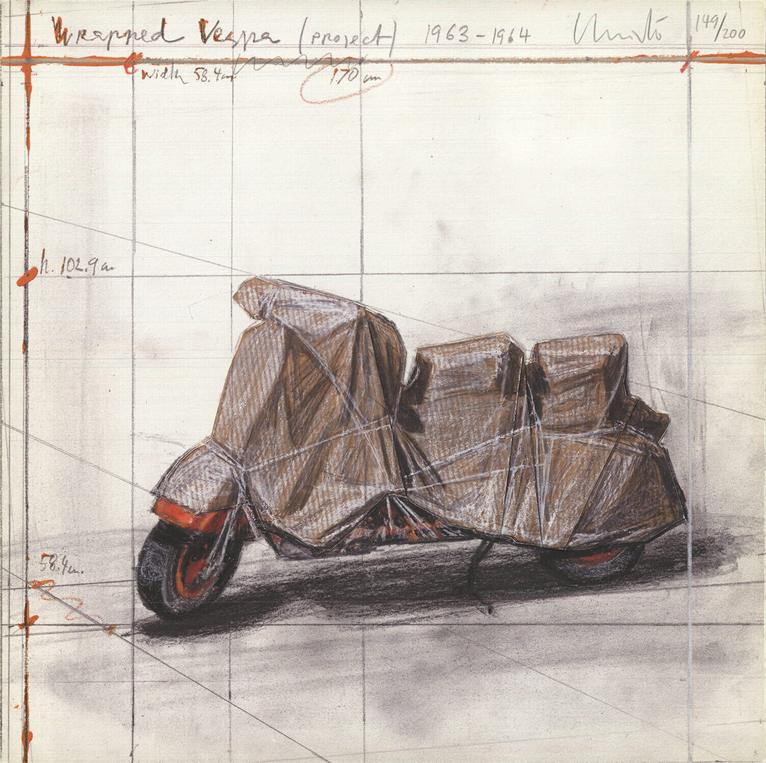 Wrapped Vespa Christo
