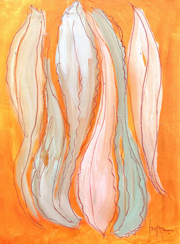 Dream Garden V, Peaceful Palms von Dorothy Fagan, Werk auf Papier kaufen auf Singulart