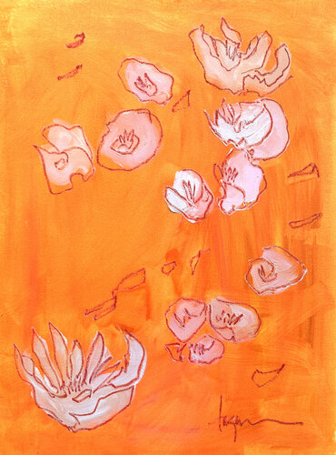 Dream Garden VI, Orchid Garden von Dorothy Fagan, Werk auf Papier kaufen auf Singulart
