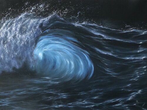 Hypnosis of the Ocean von Alesia Yeremeyeva, Malerei kaufen auf Singulart