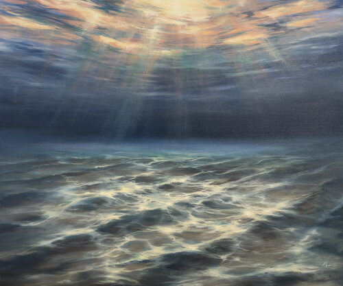 Underwater Lights von Alesia Yeremeyeva, Malerei kaufen auf Singulart