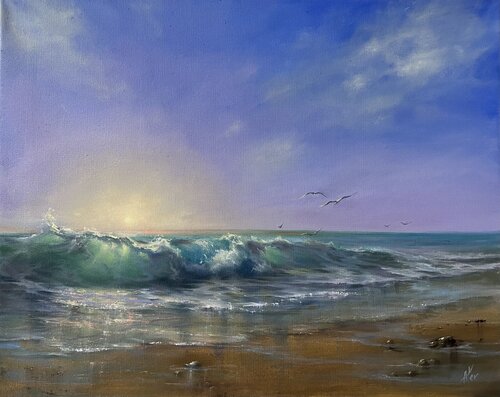 Chasing Sunrise par Alesia Yeremeyeva, Peinture en vente sur Singulart