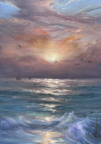 New Dawn par Alesia Yeremeyeva, Peinture en vente sur Singulart