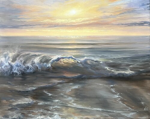 Glimmering Horizon von Alesia Yeremeyeva, Malerei kaufen auf Singulart