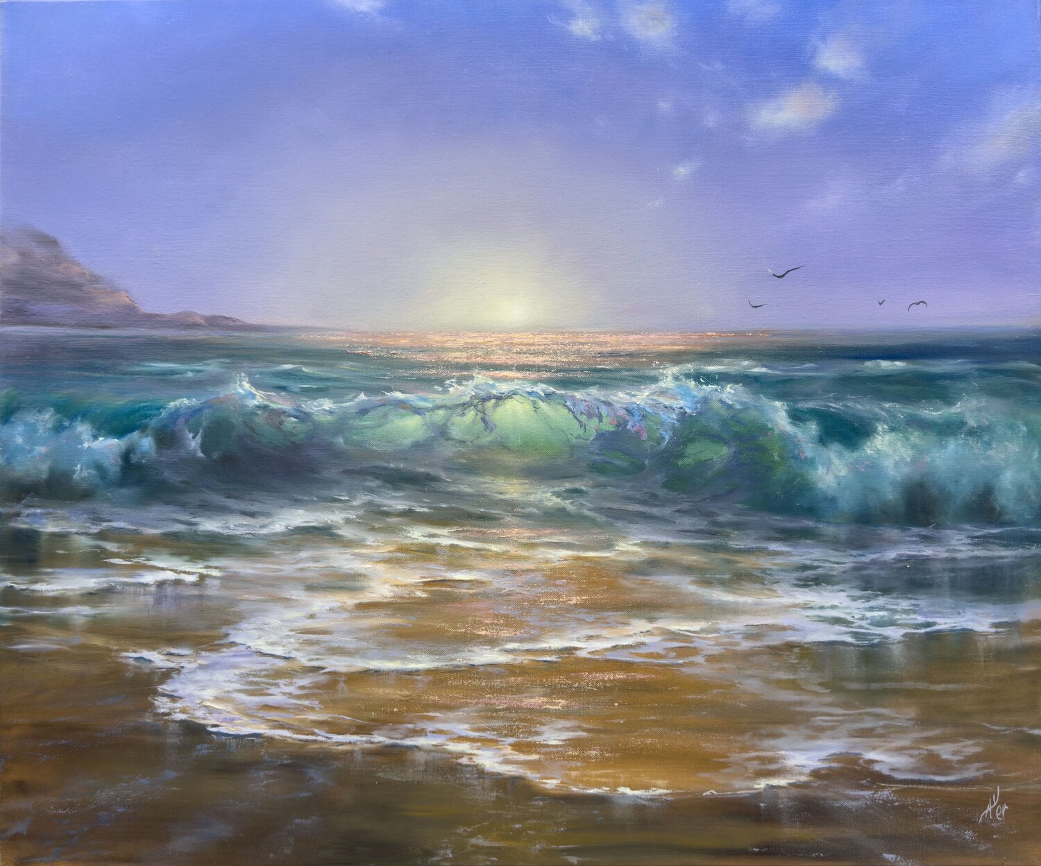Burst of Light Alesia Yeremeyeva Dipinto originale in vendita