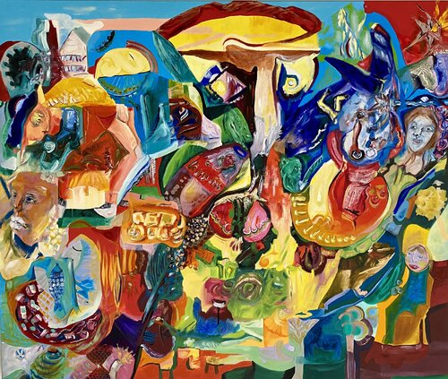 Die Welt der Malerin by Sybille Mellenthin, Painting for Sale on Singulart