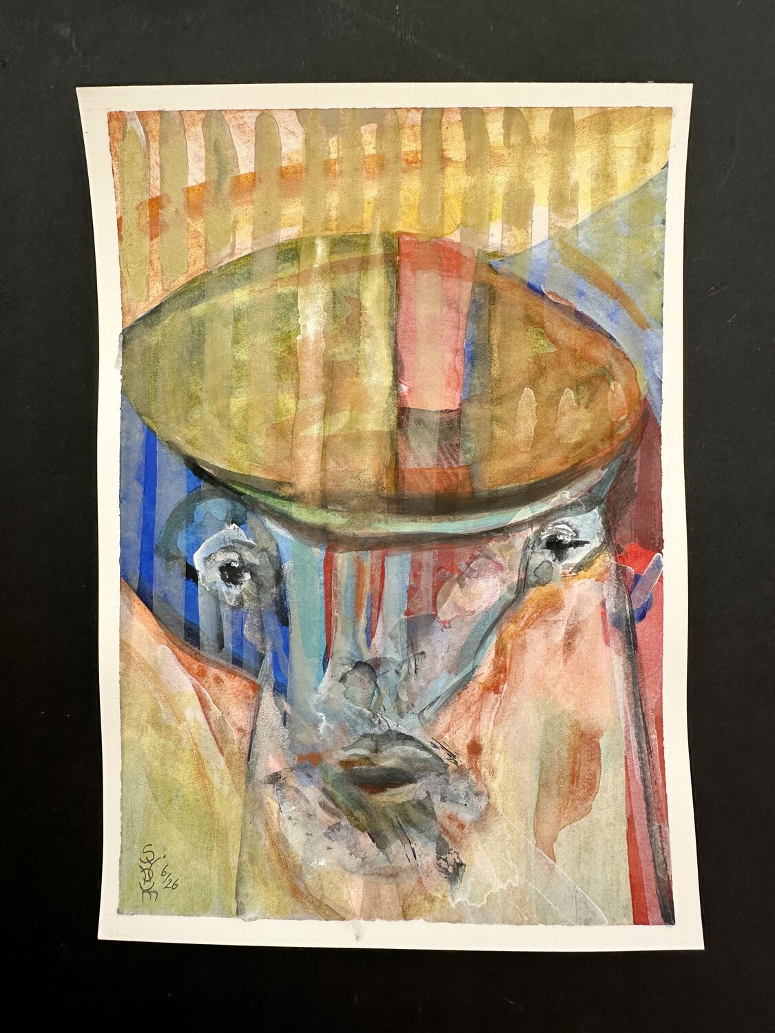 Le Regard du Midi - Das Gesicht des Südens Sybille Mellenthin Originalgemälde zu verkaufen