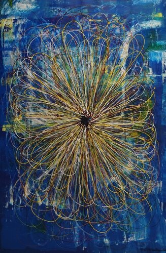 Himmelsblume van Rudolf Ixenmaier, Schilderij te koop op Singulart