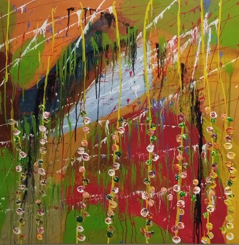 Blumenwiese von Rudolf Ixenmaier, Malerei kaufen auf Singulart