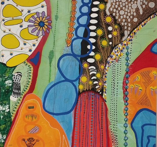 Blumen Modern von Rudolf Ixenmaier, Malerei kaufen auf Singulart