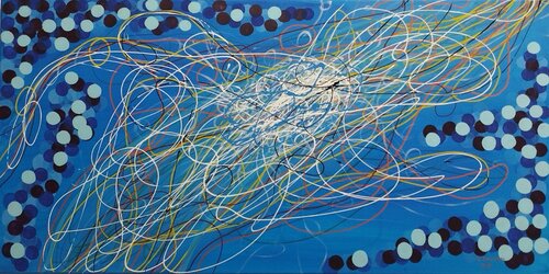 Kosmische Sinfonie von Rudolf Ixenmaier, Malerei kaufen auf Singulart