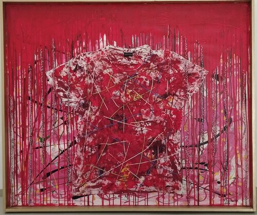 Rotes T-SHIRT von Rudolf Ixenmaier, Malerei kaufen auf Singulart