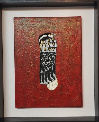 Komm Schwarzer Vogel von Rudolf Ixenmaier, Malerei kaufen auf Singulart