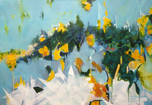 GreyBlue Moment di Ute Roehe, Pittura in vendita su Singulart