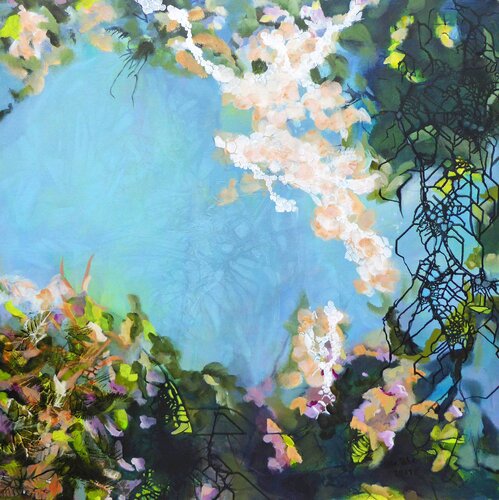 Flower Foliage di Ute Roehe, Pittura in vendita su Singulart