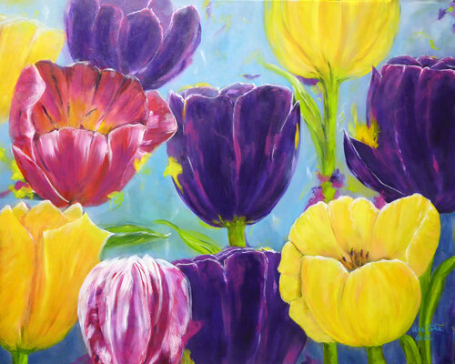 Purples van Ute Roehe, Schilderij te koop op Singulart