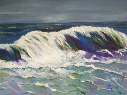 North Sea Wave di Ute Roehe, Pittura in vendita su Singulart