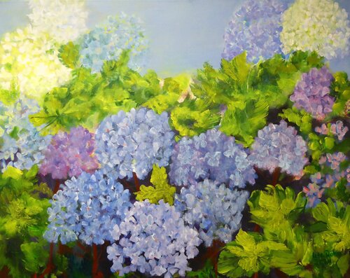 Hydrangea di Ute Roehe, Pittura in vendita su Singulart