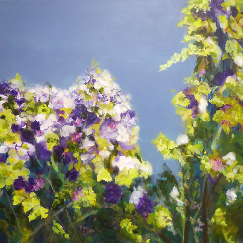 A Sommerday in the Garden (1) di Ute Roehe, Pittura in vendita su Singulart