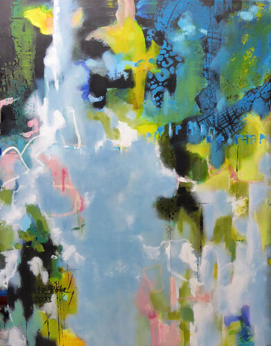 Colour-Variation on Black 2 di Ute Roehe, Pittura in vendita su Singulart