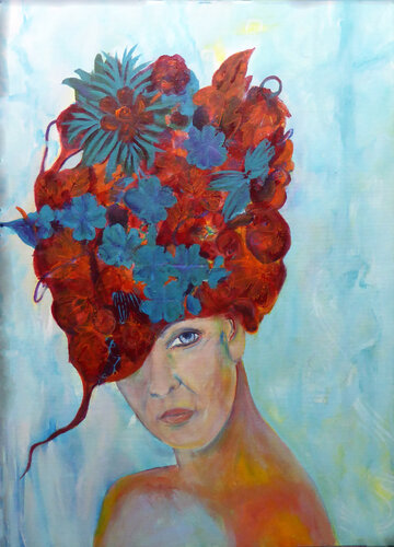 The Red Hat di Ute Roehe, Pittura in vendita su Singulart