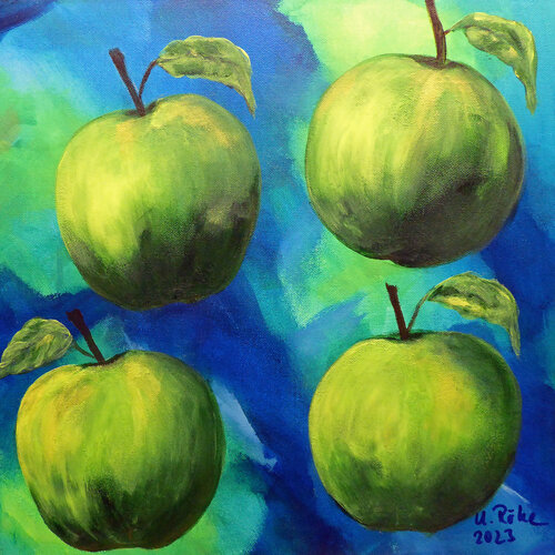 4 Grannies in Conversation di Ute Roehe, Pittura in vendita su Singulart