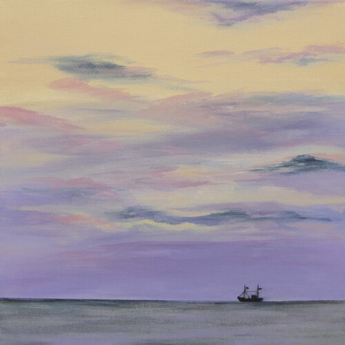 Pure North Sea 5, a Wadden Sea painting di Ute Roehe, Pittura in vendita su Singulart