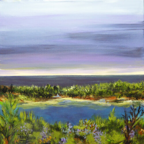 Pure North Sea 6, a Waddensea Painting di Ute Roehe, Pittura in vendita su Singulart