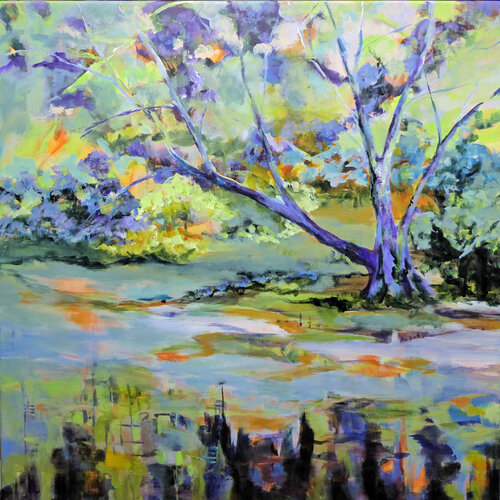 Park Landscape di Ute Roehe, Pittura in vendita su Singulart