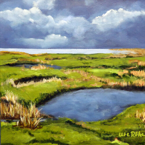 Pure North Sea 5, a Wadden Sea Painting di Ute Roehe, Pittura in vendita su Singulart