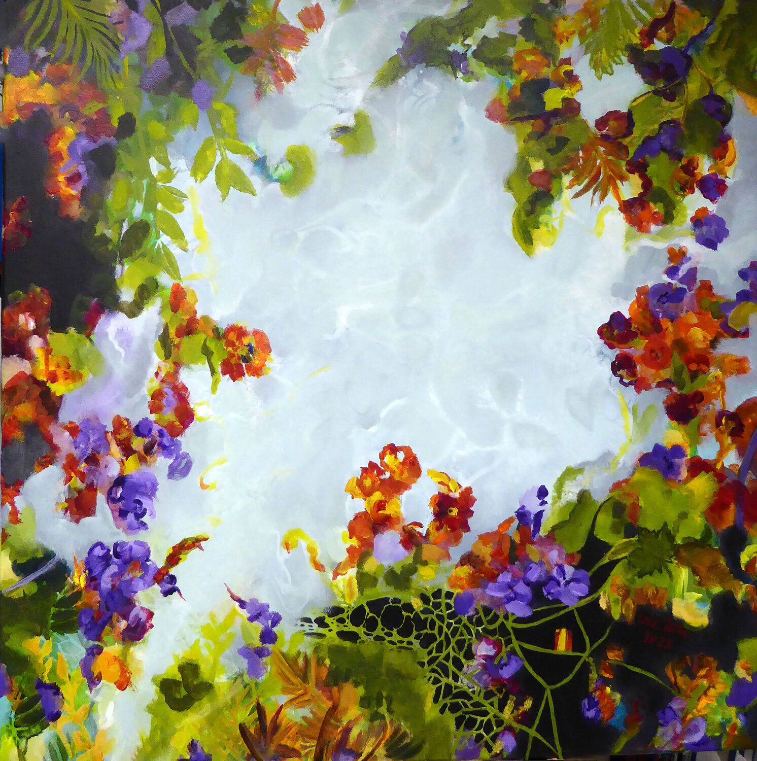 Floral on Abstraction 2 Ute Roehe