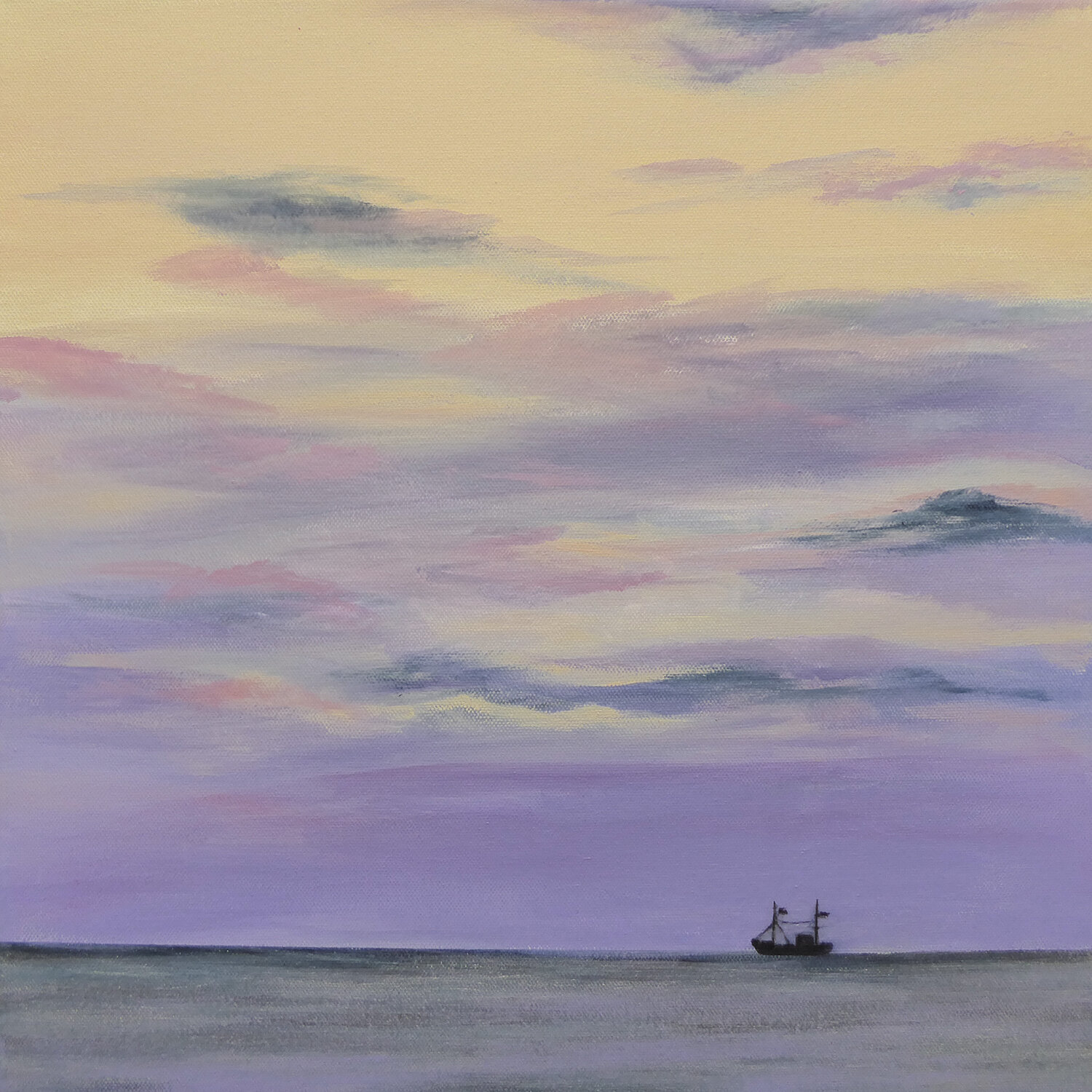 Pure North Sea 5, a Wadden Sea painting Ute Roehe Originalgemälde zu verkaufen