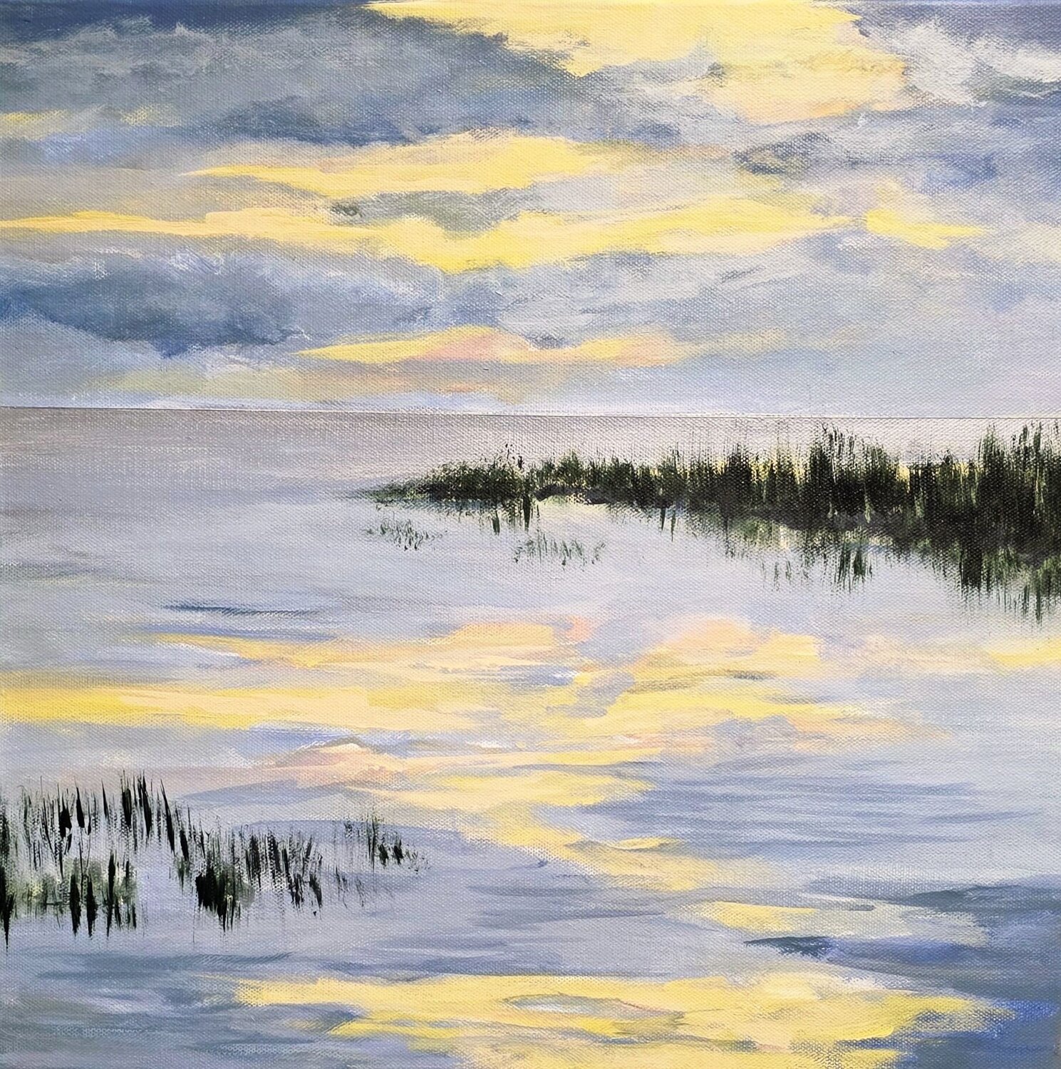 Pure North Sea 8, a Wadden Sea painting Ute Roehe Originalgemälde zu verkaufen