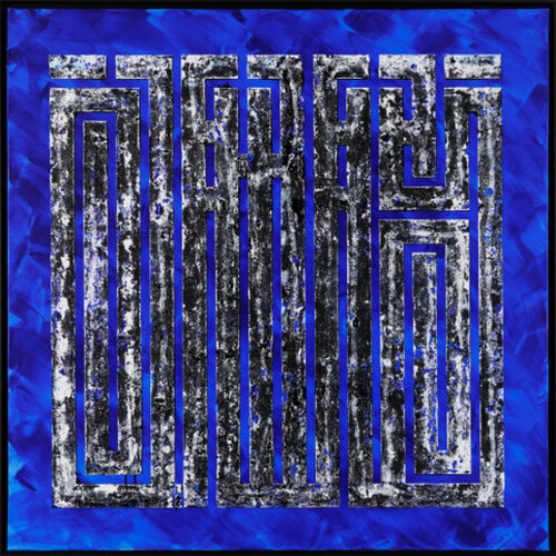 God with revolver van L'ATLAS, Schilderij te koop op Singulart