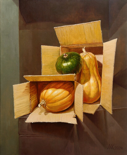 Hide-and-seek van Andrii Zhukov, Schilderij te koop op Singulart