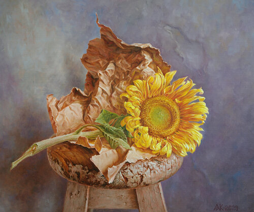 Sunflower van Andrii Zhukov, Schilderij te koop op Singulart