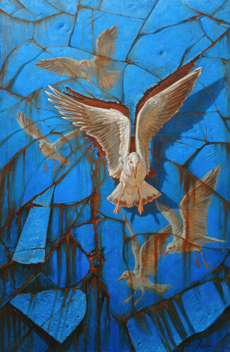 Seagull van Andrii Zhukov, Schilderij te koop op Singulart