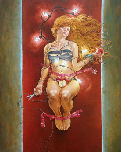 The Temptation par Andrii Zhukov, Peinture en vente sur Singulart