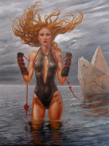 The Ship of Hope by Andrii Zhukov, Painting for Sale on Singulart