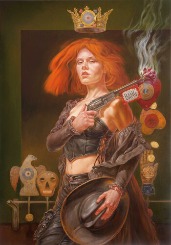 The Shooter par Andrii Zhukov, Peinture en vente sur Singulart