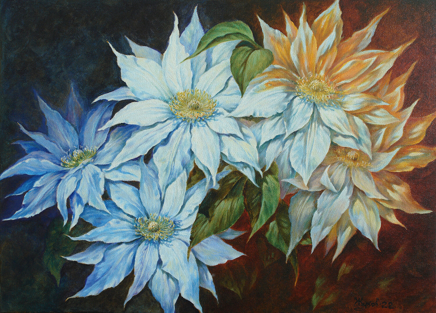 Clematis in the Moonlight Andrii Zhukov