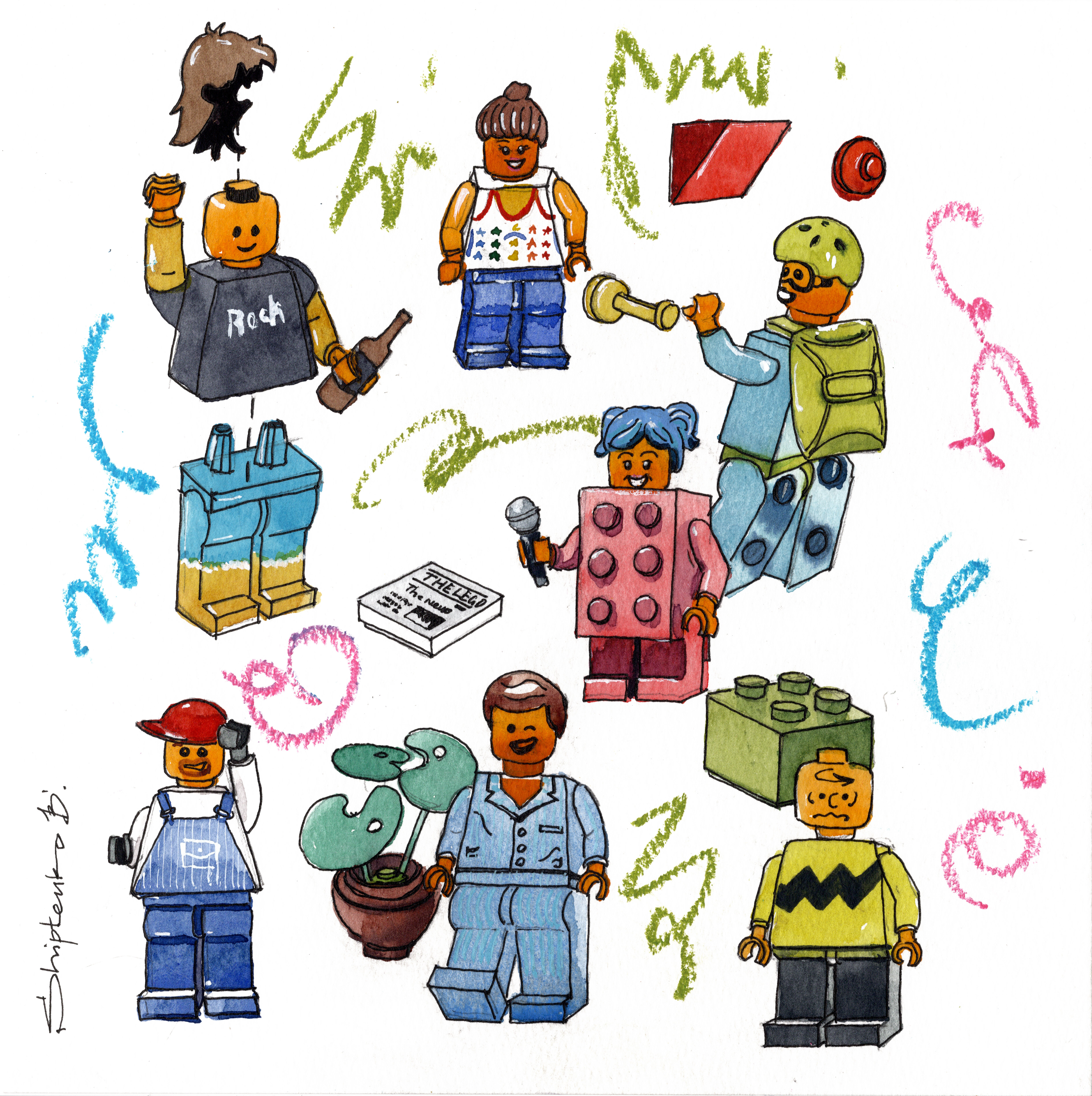 Thema lego Gemälde