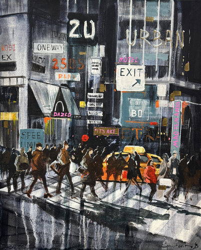 Pulse city de Bohdan Shyptenko, Pintura a la venta en Singulart