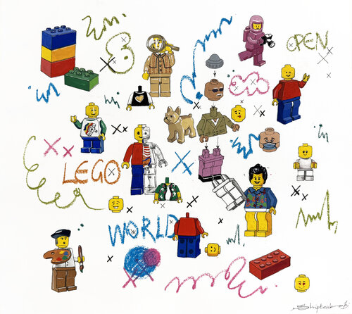 Open Lego World von Bohdan Shyptenko, Malerei kaufen auf Singulart