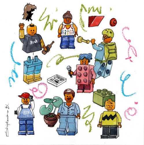 Lego enjoy von Bohdan Shyptenko, Malerei kaufen auf Singulart