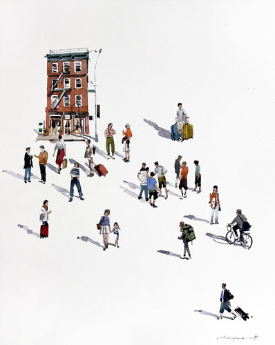 Met in Brooklyn van Bohdan Shyptenko, Schilderij te koop op Singulart