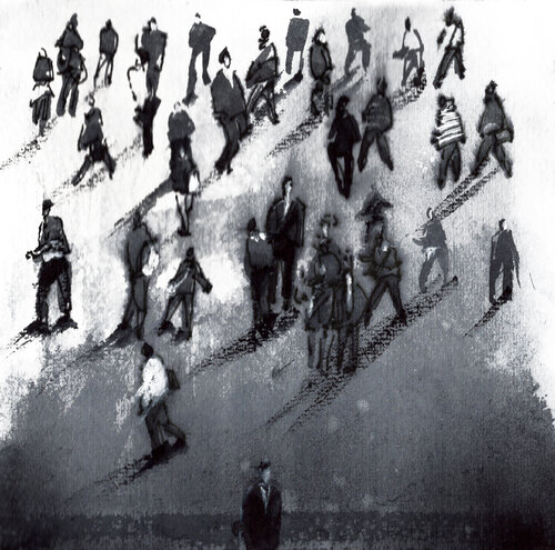 Crowd flow Bohdan Shyptenko