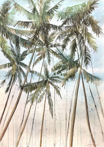 Palm Springs von Bohdan Shyptenko, Malerei kaufen auf Singulart
