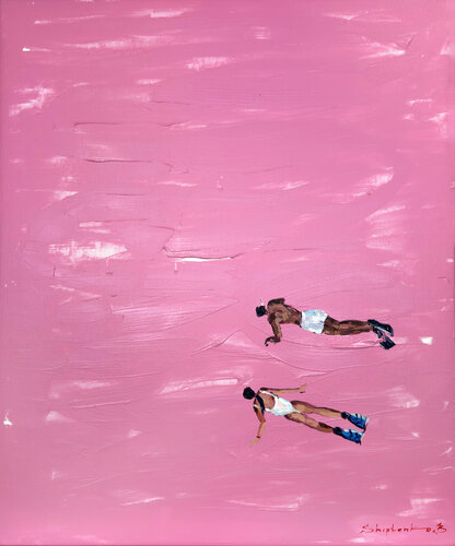 Pink pool von Bohdan Shyptenko, Malerei kaufen auf Singulart